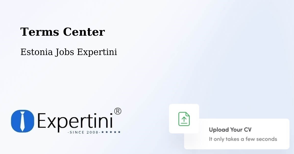 Terms of Service – Türi - Estonia Jobs Expertini
